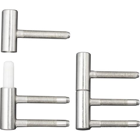 charnières de porte paumelle gonds porte acier pour porte intérieure en bois (2 pièces) (1/3)