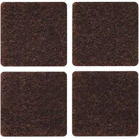 50 x FELTRINO ADESIVO SEDIA MARRONE  50X100 MM CF 1 PZ