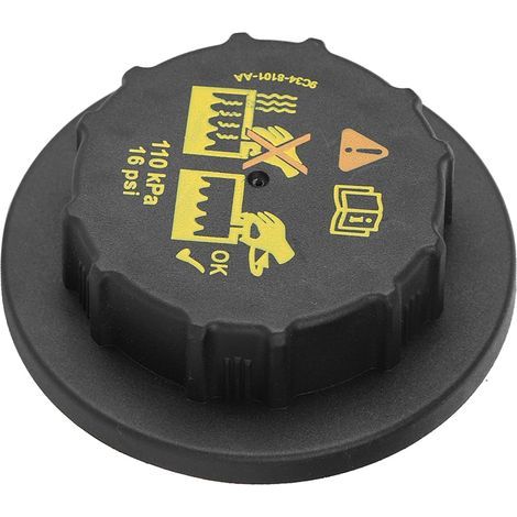 Couvercle de bouchon de réservoir de réservoir de radiateur de liquide de refroidissement 9C34-8101-AA pour accessoire de voiture Ford (1/5)