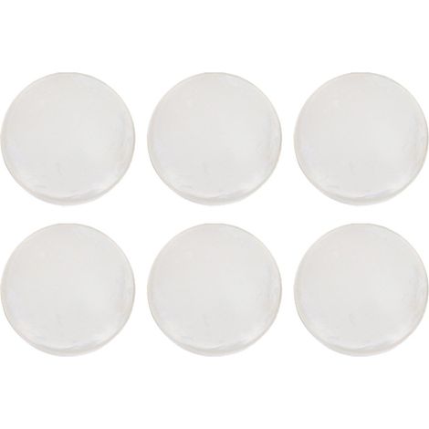 Stoppeur De Poignée De Porte - Protège-Mur En Silicone Transparent - Auto-Adhésif Réutilisable - Diamètre 40 mm Épaisseur 9 mm - Pour Portes Intérieures Et Meubles - Lot De 6 (1/5)