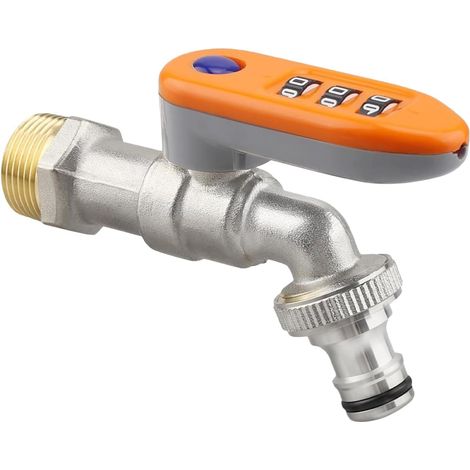 Verrou robinet extérieur laiton anti-vol, combinaison pour jardin/irrigation, appartement/ferme/dortoir/restaurant (1/5)