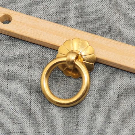 Stück Vintage-Schubladen-Ringgriffe mit Messingkopf (1/2)