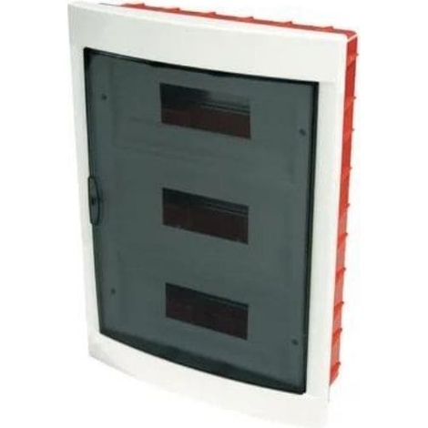 Tableau d'encastrement 36 modules avec cadre blanc et porte fumée 335x510x85mm IP40 FAEG - FG14336