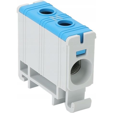 CONNETTORE BUSBAR BLU Neutro N 1 x 2,5-35mm² 135 A TRACON FLEAL-35/1K (1/3)