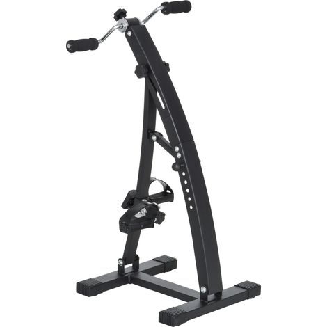 Pédalier Bras Jambes avec Écran LED, Hauteur et Intensité Réglables, 40x42,5x100 cm, Noir (1/5)