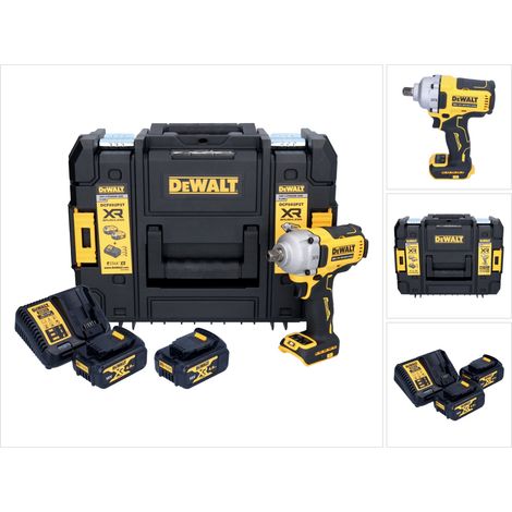 DeWalt DCF 892 M2T Atornillador de impacto a batería 18 V 813 Nm 1/2" sin escobillas + 2 baterías de 4,0 Ah + cargador + TSTAK