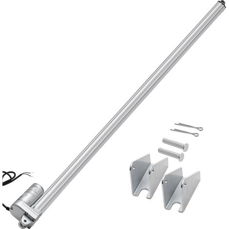 Actionneur Linéaire 12V VEVOR Course 1016 mm Poussée 3000 N IP65 Vérin Électrique en Alliage d'Aluminium 5 mm/s (1/5)