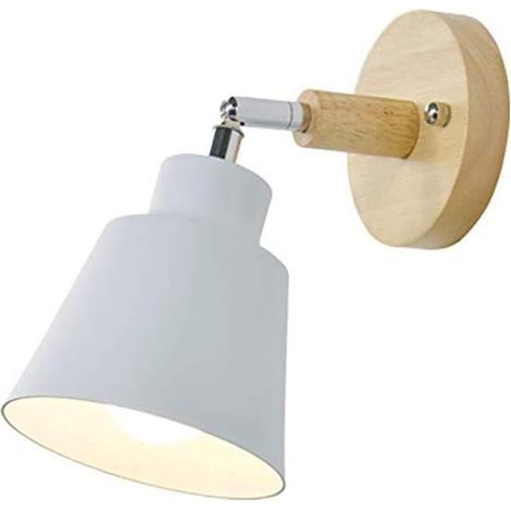 Industrielle Wandleuchte – Vintage-Wandleuchte für den Innenbereich, ideal für Kinder, Nachttischlampe, geeignet für Schlafzimmer, Bar, Restaurant, Loft (Weiß) (1/5)