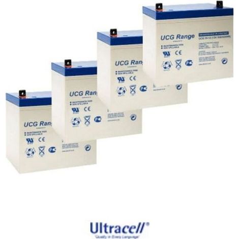 Lot de 2 batterie gel solaire 12V 100Ah UCG Ultracell