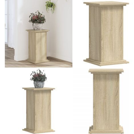 vidaXL Support pour plantes chêne sonoma 33x33x60 cm bois d'ingénierie (1/5)
