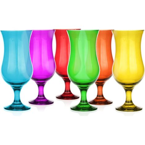 Cocktail Set De 6 À Cocktail 420Ml Verre À Cocktail Gin Eau Coloré (1/5)