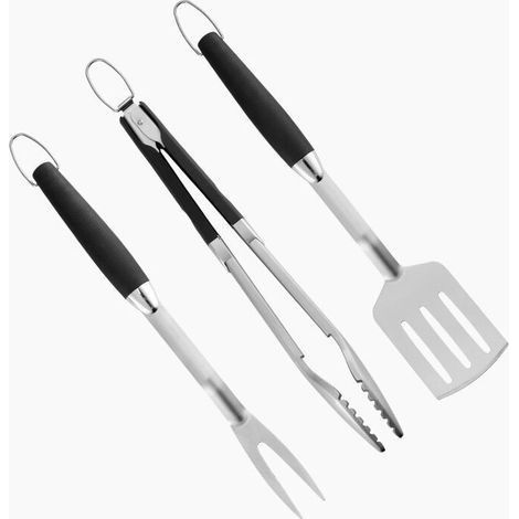 Kit d'accessoires pour barbecue 2 pièces, Pinces pour barbecue, spatule et Fourchette, Set d'ustensiles de barbecue, Outils pour barbecue (1/5)
