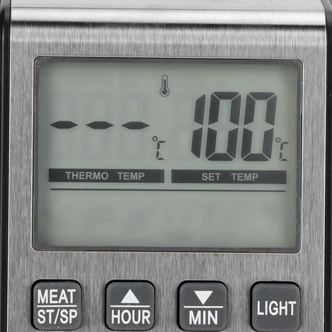 Digitales Grillthermometer mit Temperaturalarm, klappbarer Sonde und Fleischthermometer (1/5)