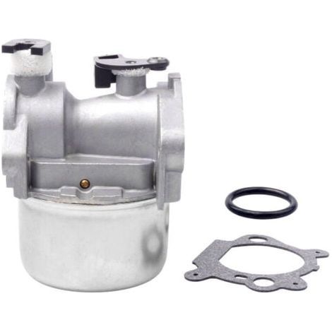 Carburateur compatible tondeuses à gazon Briggs & StrattonModèles 799871, 790845, 799866, 796707, 794304Matériaux plastique et métal (1/5)