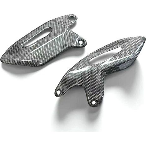 Convient aux motos Kawasaki Ninja H2 et H2R en fibre de carbone (2015-2025), protections de repose-pieds modifiées. (1/4)