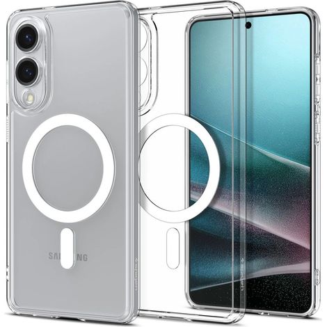 Spigen Ultra Hybrid Mag Case mit MagSafe für Samsung Galaxy S25 Edge – Transparent (1/5)