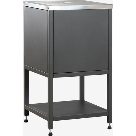 Modulo angolare di stoccaggio per cucina modulare da esterno in acciaio Savona SKLUM