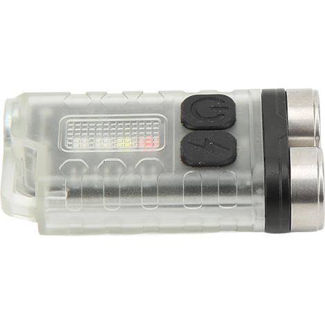 Mini lampe torche porte-clés portable 900 lm, rechargeable par USB, petite lampe torche pour le camping et les activités de plein air, blanc fluorescent (1/5)