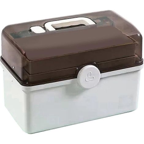 Boîte de rangement domestique à plusieurs niveaux pour médicaments et articles de premiers secours, grande capacité (1/5)