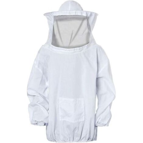 Veste Apiculteur Professionnelle,Costume de Protection Veste d’anti-abeilles avec Chapeau et Voile pour Apiculteurs,Équipement Apicole Professionnel avec Fermeture éclair pour Jardin et Ranch (1/5)