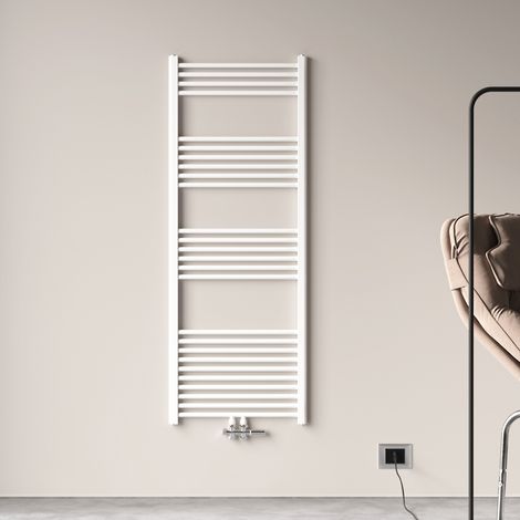 AICA Sanitär Handtuchtrockner Heizkörper Badheizkörper Mittelanschluss Handtuchwärmer 1600x600mm Weiß 963W (1/5)