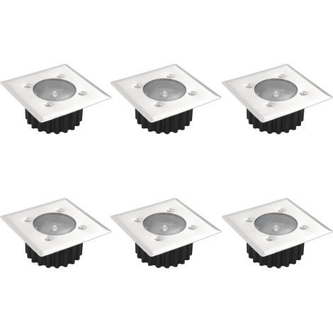 3-LED-Solar-Gartenstrahler, wasserdicht (IP65), Kaltweiß, 4er-Pack