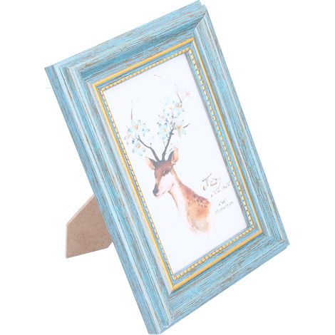 4x6 Photo Frame Picture Collection Desktop Display Wall Hanging Decoration Ornament Gift CraftGreen (1/5)