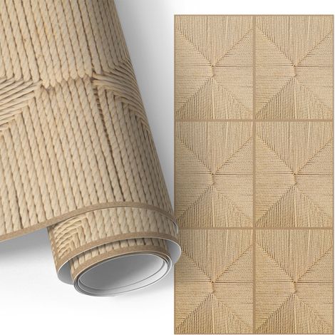 Klebefolie für Möbel - Möbelfolie - Selbstklebende - für Fensterbrett - Küchenschränke - Küchenfronten - Geflochtene Geometrie 50x100 cm