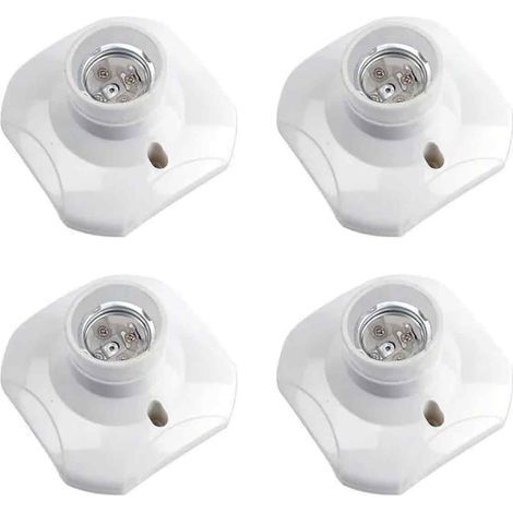 Set mit 4 E27-Schraubfassungen für LED-Lampen, Deckenleuchtensockel, 220–240 V, für den Innenbereich (1/5)