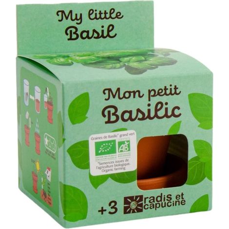 Kit plantation - Basilic bio - 8cm