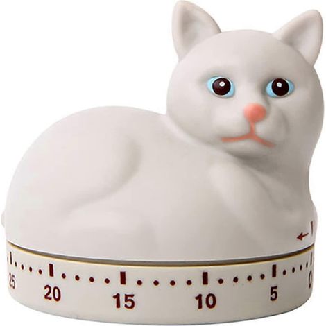 Minuteur mécanique de cuisine 202460 minutes avec alarme sonore et compteurs manuels (pour chatons) (1/2)