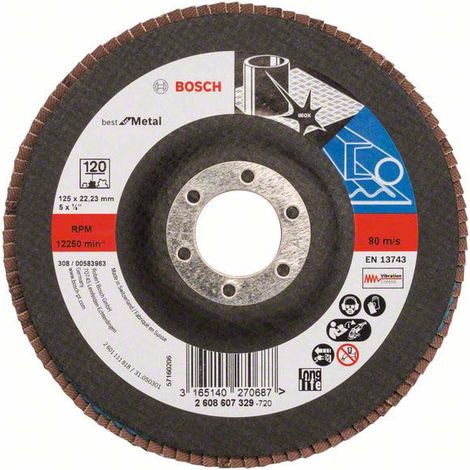 Bosch PRO X571 Fächerschleifscheibe 125 mm G120 - 2608607329 (1/5)