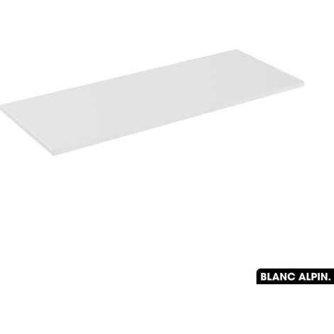 Plan de vasque en bois BLANC ALPIN L.140 x P.46 x H.2,5 (1/4)
