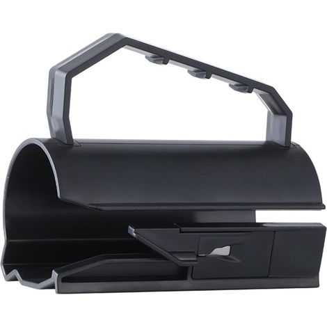 Coupe papier rotatif portable en plastique dimensions 6 x 12 x 6 cm pour papier cadeau fêtes anniversaires et emballages de Noël couleur noire (1/5)
