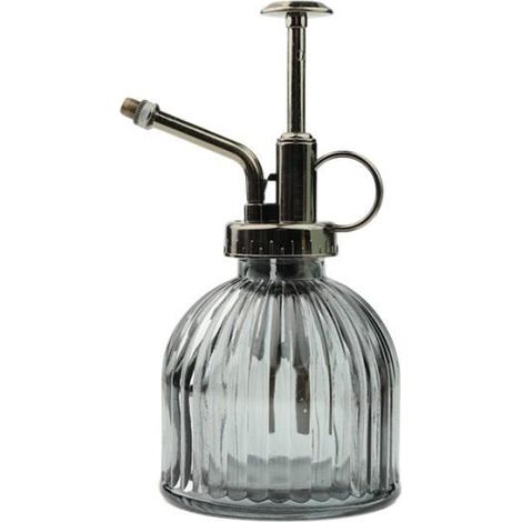 (Gris)Pulvérisateur - Vintage - Arrosoir en verre - Gris - Polyvalent - Idéal pour plantes d'intérieur (1/4)
