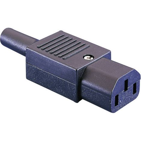 Bulgin PX0587 Connettore IEC PX Presa dritta Tot poli: 2 + PE 10 A Nero 1 pz.