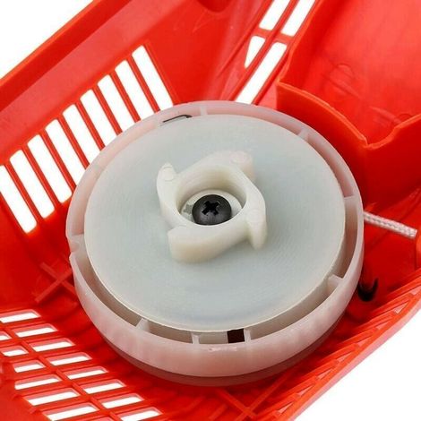 Démarreur à lanceur simple 45 CC 52 CC 58 CC pour tronçonneuse chinoise 4500 5200 5800 Rouge (1/3)