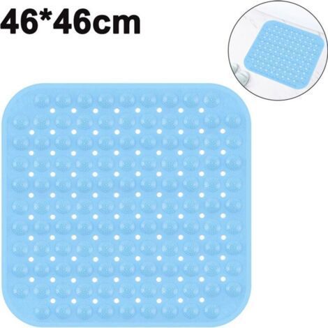 Duschmatte, 46x46cm antidérapant Duscheinlage antibactérien tapis de bain, douche, Douche et tapis antidérapant avec Ventouse, lavable en machine Badewannenmatte (1/5)