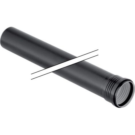 Geberit Silent PP Rohr 390504141 DN 100, 1000 mm, mit Muffe, schalloptimiert