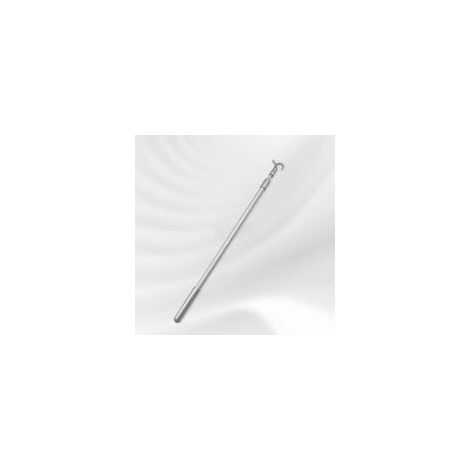 QORVA-Tringle télescopique pour fenêtre - 33 à 60 cm - En alliage d'aluminium - Avec crochet - Pour stores et fenêtres de toit