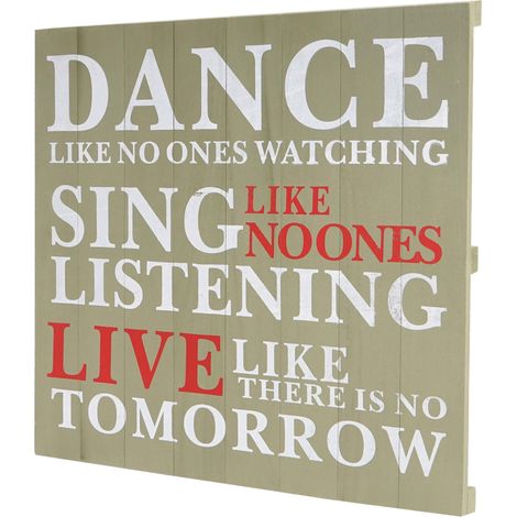 Planche murale Dance, planche décorative, panneau style shabby, vintage, 60x60cm - vert (1/5)