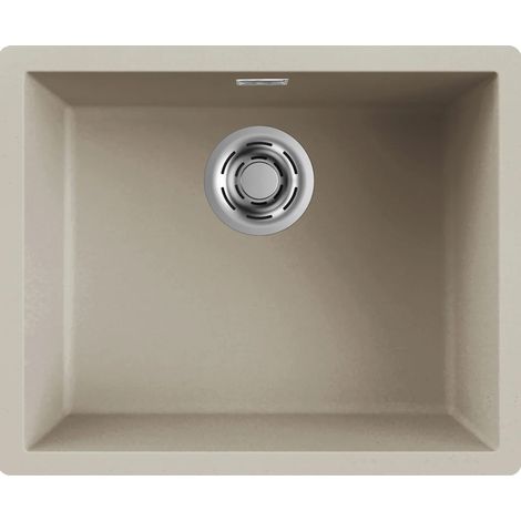 Elleci LKZ10595 Zen 105 Lavello 1 Vasca Incasso Sottotop Keratek Plus 56x46 cm colore Champagne