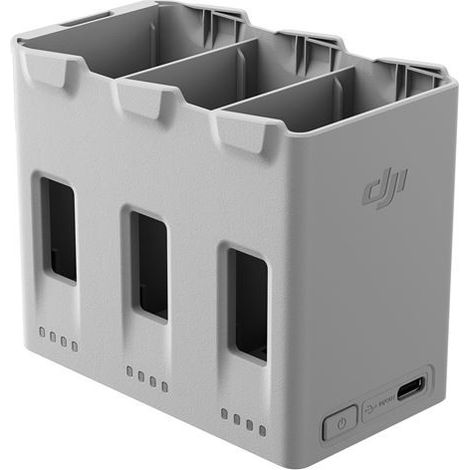 Estaci贸n de carga bidireccional DJI Lito X1 para hasta 3 bater铆as, color gris