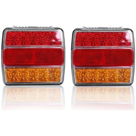 Ciel-Lampe arrière LED super lumineuse 12V étanche, 16LED pour remorque avec support magnétique,de dyk.Trywise (1/4)