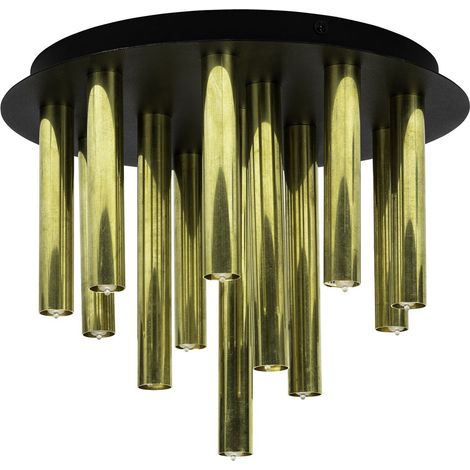 Plafonnier suspendu g9 13 cylindres laiton brut - markslojd - gocce 88840427 88840427 88840427 88840427 (1/3)