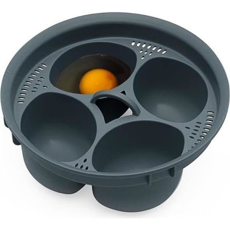 Cuiseur à œufs - Silicone - 4 œufs - Sans BPA - Haute résistance - Compatible lave-vaisselle (1/4)
