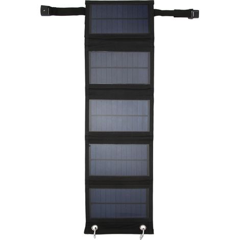 Panneaux solaires pliables 10 W à haut rendement, en polysilicium, portables, avec interface de sortie USB pour voiture (1/5)