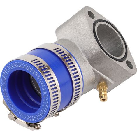 Collecteur d'Admission Bleu pour Moteur Horizontal GY6 150CC – Tuyau d'Admission Modifié Compatible ATV, Buggy et Karting-x (1/2)