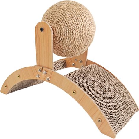Griffoir pour Chat Boule À Gratter pour Chatons Griffoire en Bois et Sisal (1/5)