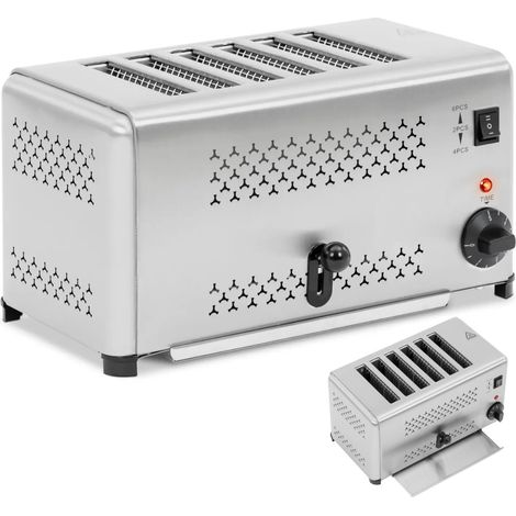 Sandwichera tostadora para 6 rebanadas de pan, 2500 W (1/5)
